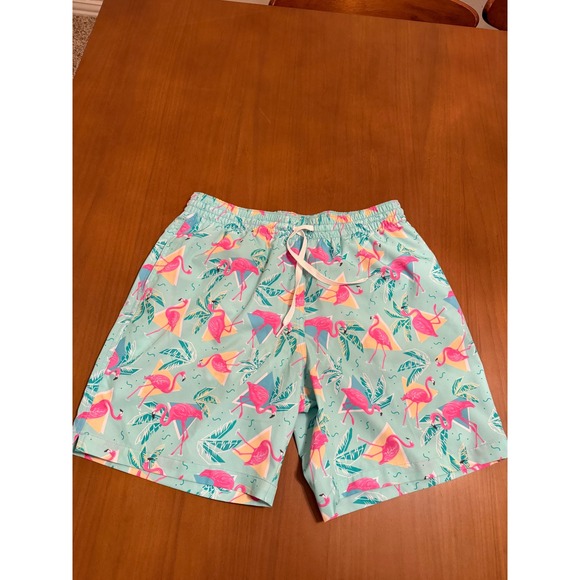 Chubbies Swim Trunks Medium Flamingo Print Swim Shorts Tropical - Picture 1 of 3